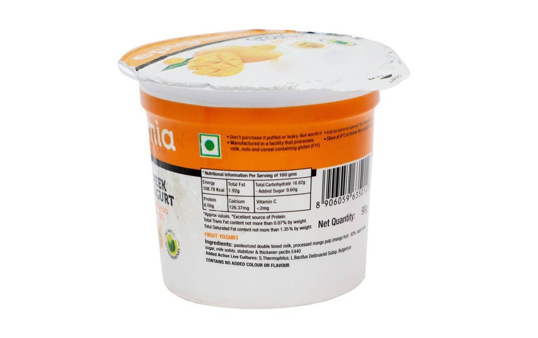 Epigamia Green Yogurt Alphonso Mango    Cup  90 grams